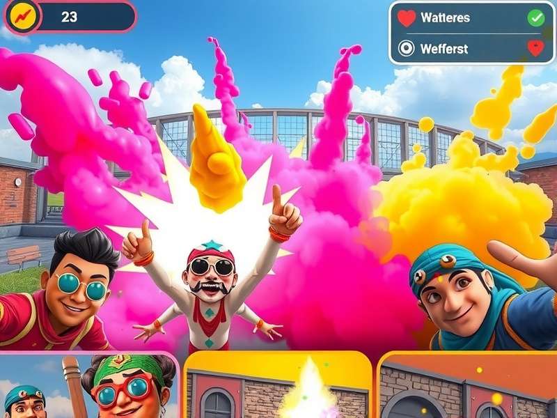Different game modes in Holi Color Challenge